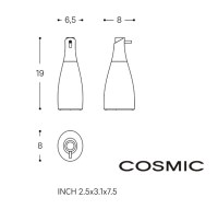 MEDIDAS DOSIFICADOR ENCIMERA SAKU COSMIC